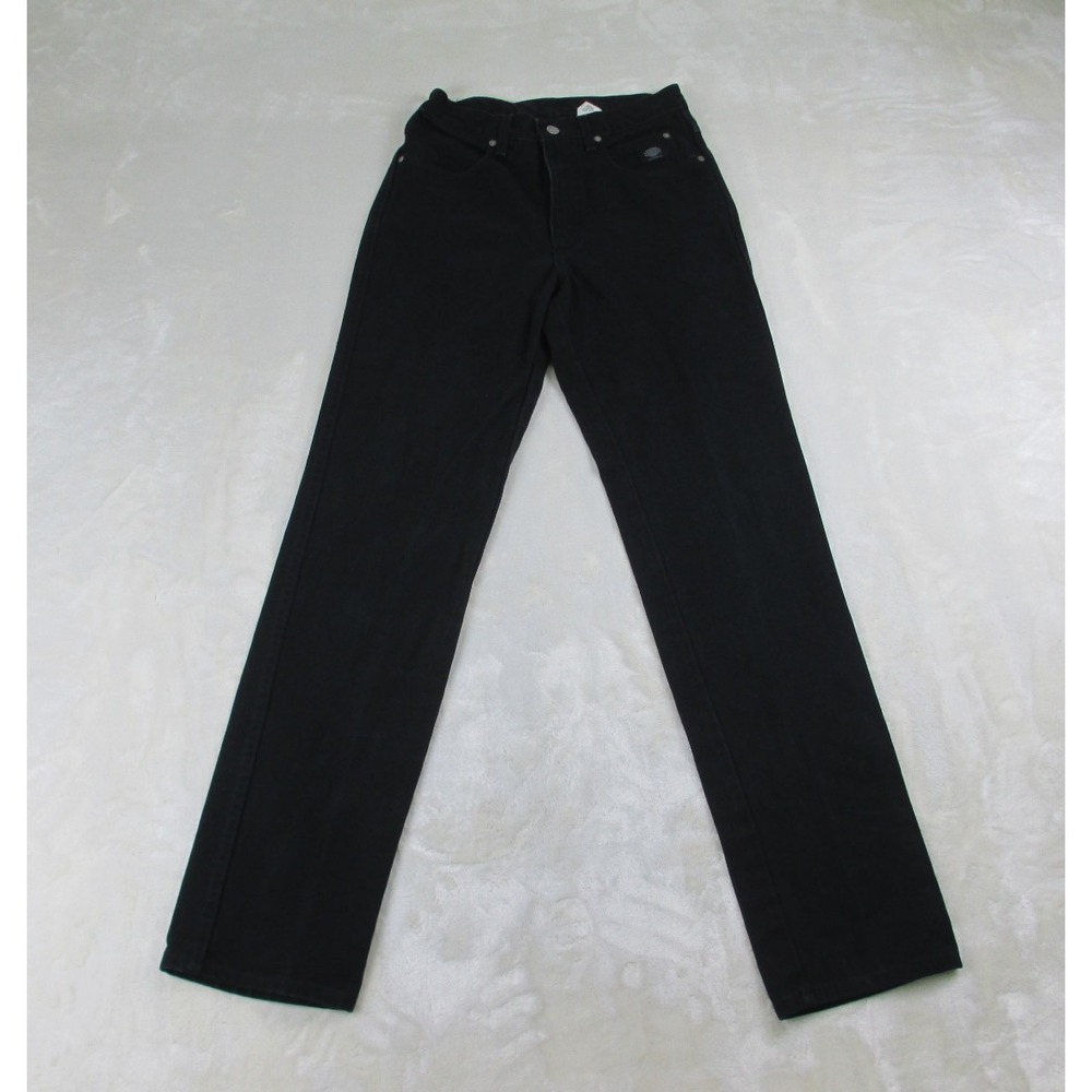 VINTAGE Harley Davidson Pants Mens 31 Black Denim Jeans Motorcycle 31X36*